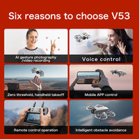 4D-V53 8K RC Drone with Screen Remote Controller – Beginner-Friendly Aerial Photography