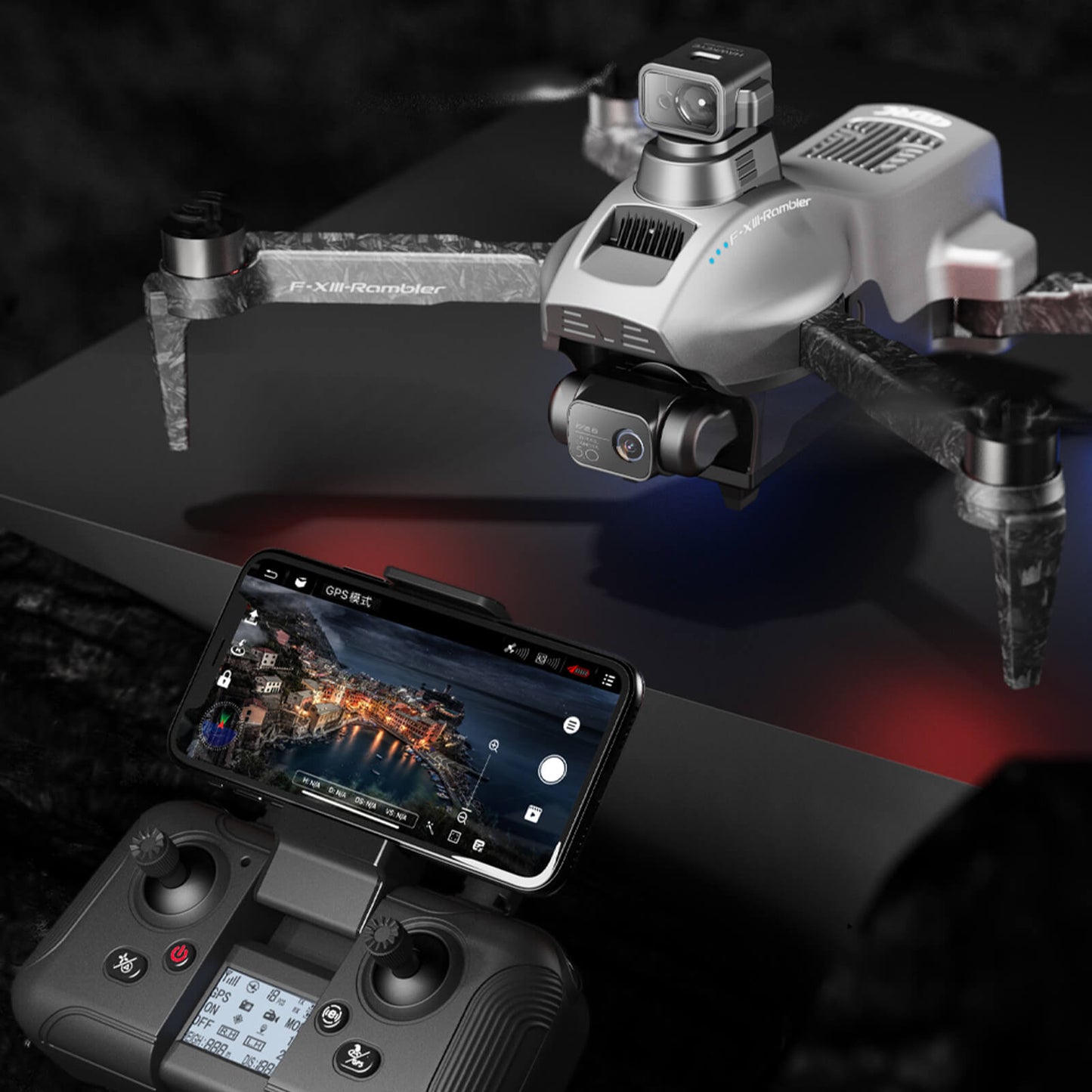 4D-F13 Obstacle Avoidance GPS Brushless Drone with 4K Camera