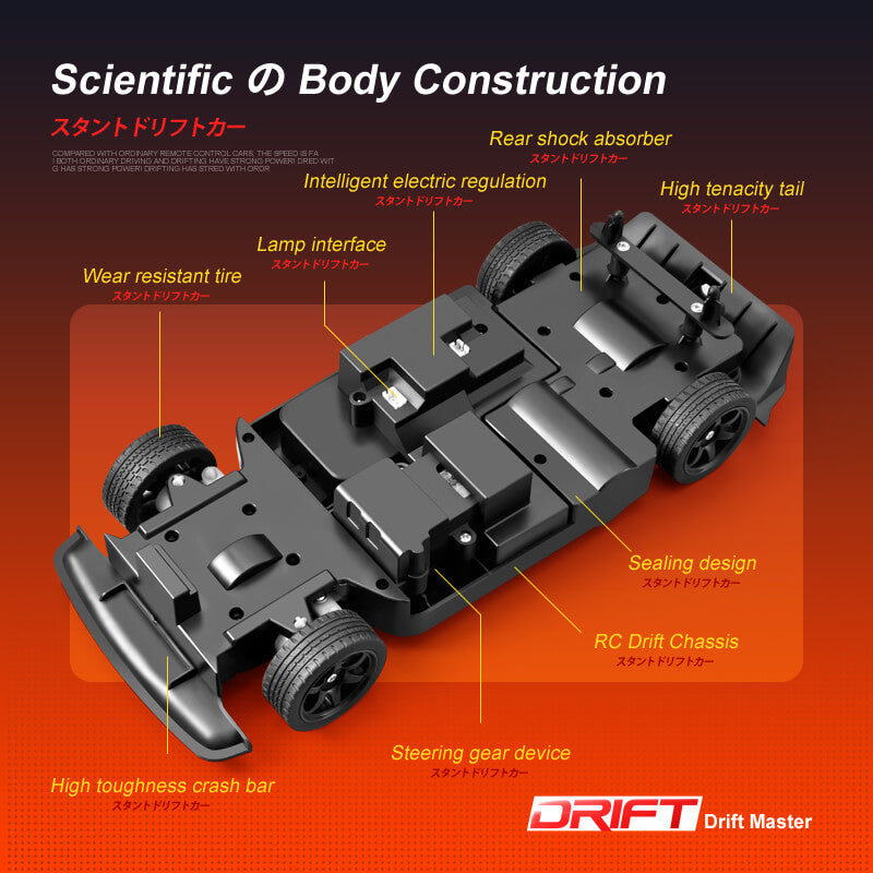 4D-H4 remote control car 2.4G remote control high-speed racing 4WD ...