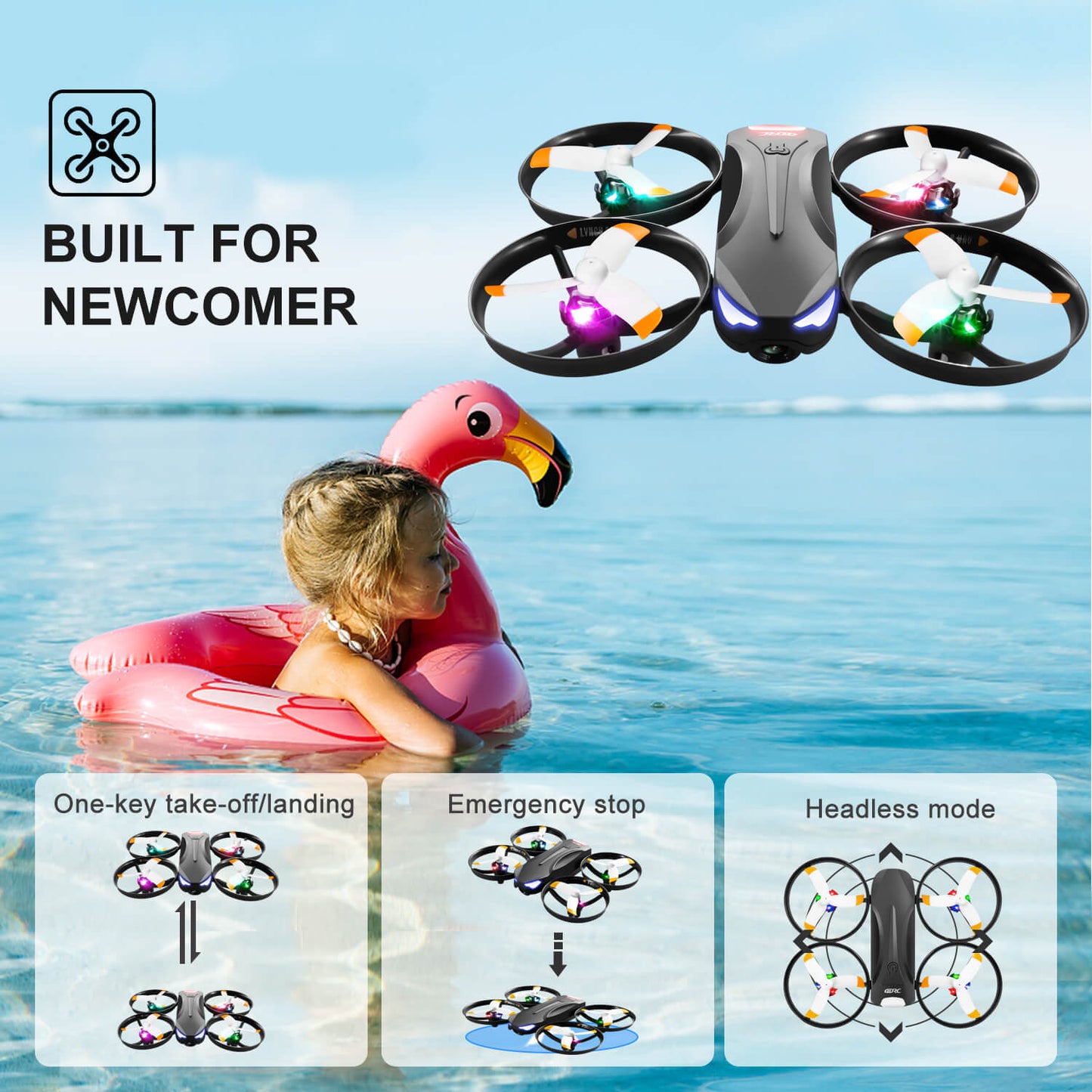 4D-V16 Night Sky Flying Light Drone