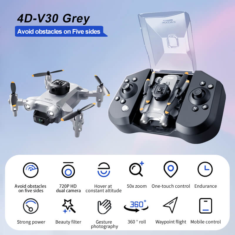 4D-V30 mini obstacle avoidance drone with HD camera