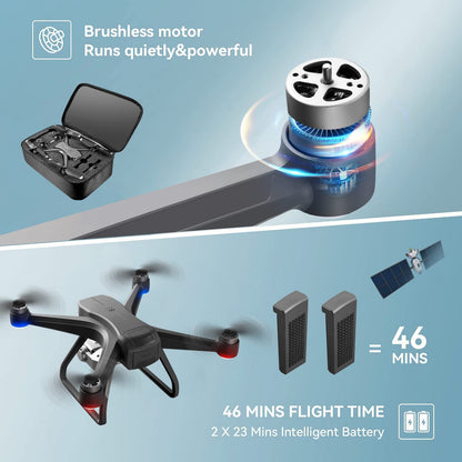4D-F11 Brushless Motor GPS Drone with 4K Camera