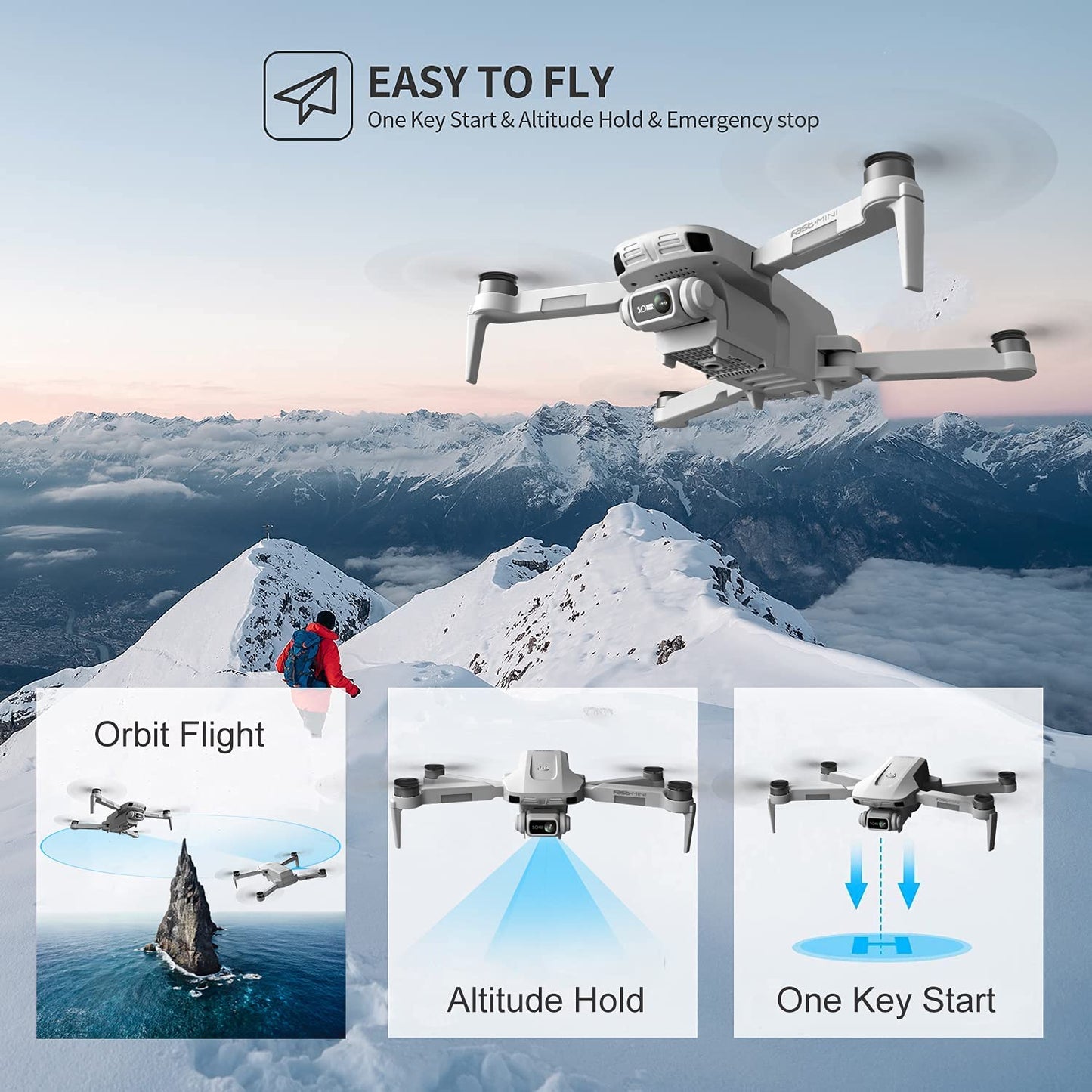 4D-F8 Brushless Motor GPS Drone with 4K Camera