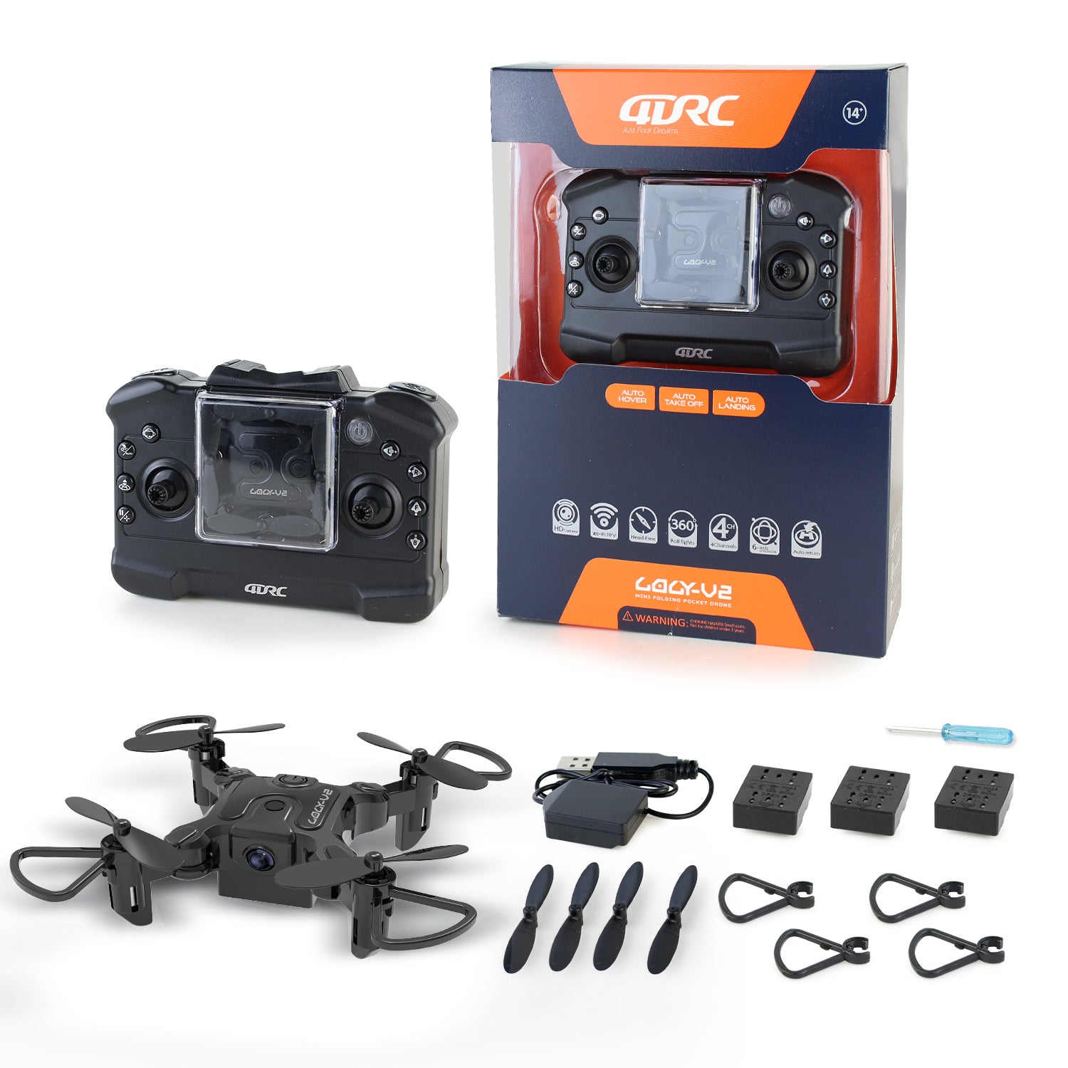4DRC 4D-V2 Mini Drone with 720P Camera for adults and Kids