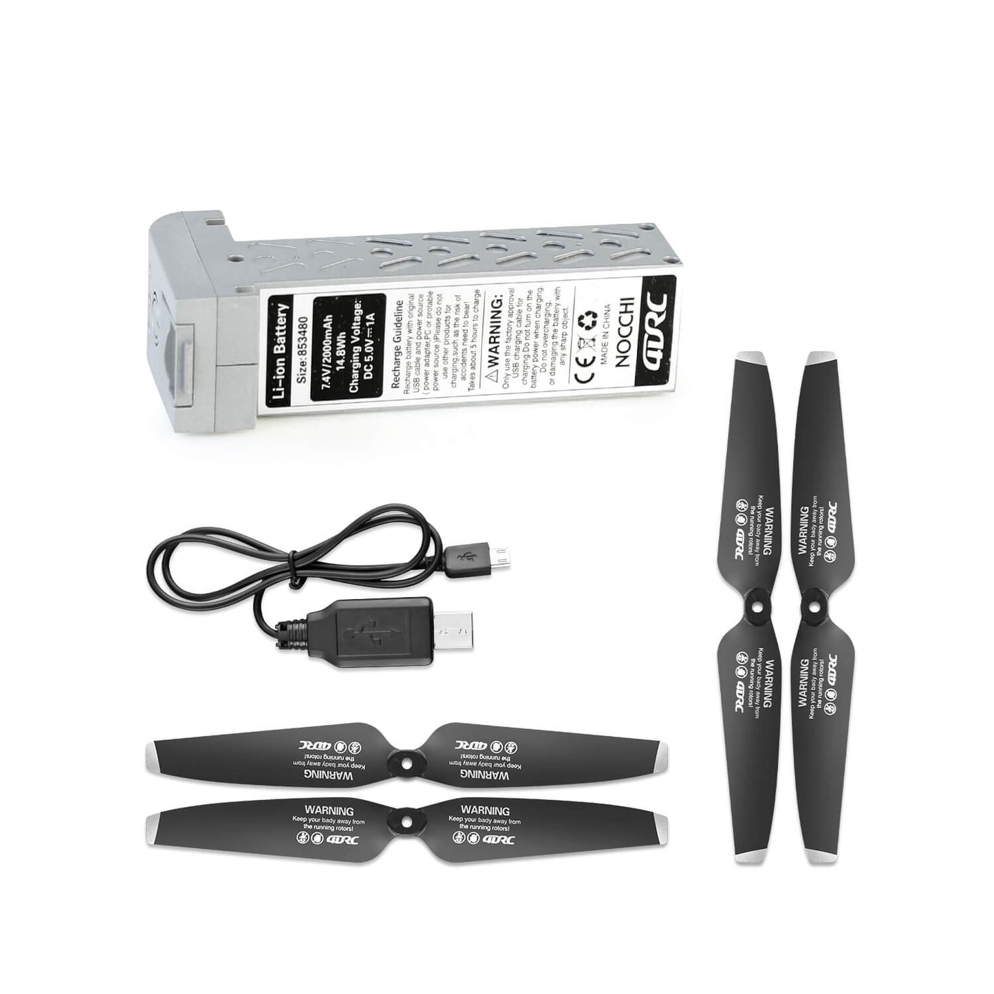 4D-F3 GPS Drone Accessories Optional (spare battery + charging cable / spare propeller)