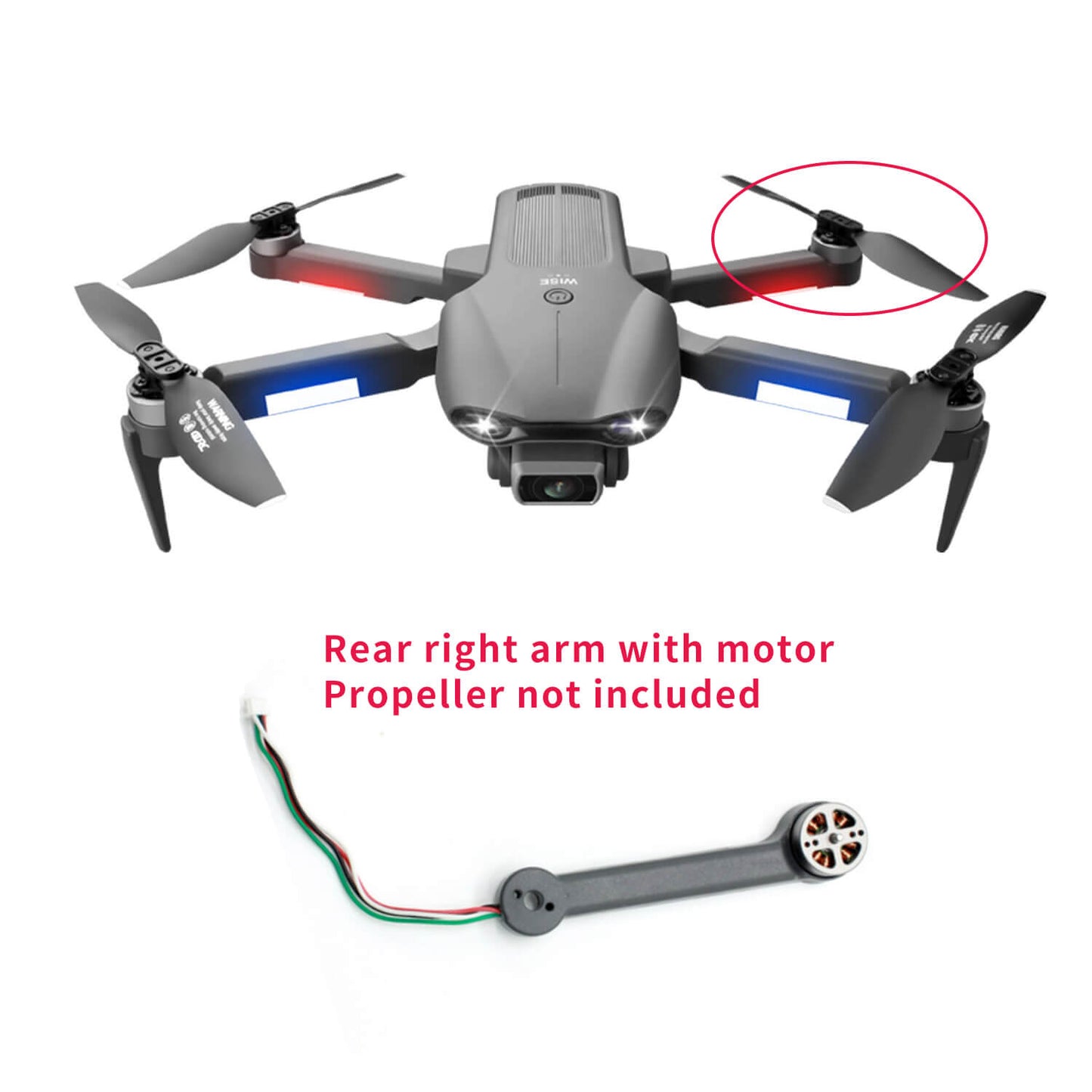 4D-F9 GPS Drone Arm with Motor accessories