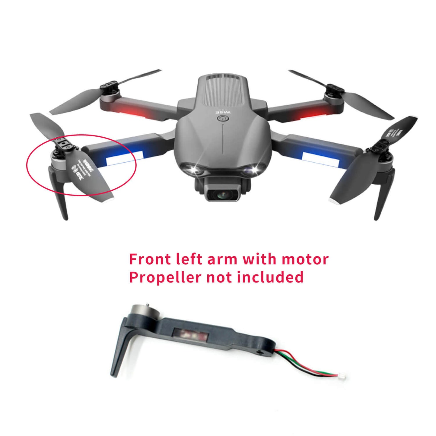 4D-F9 GPS Drone Arm with Motor accessories