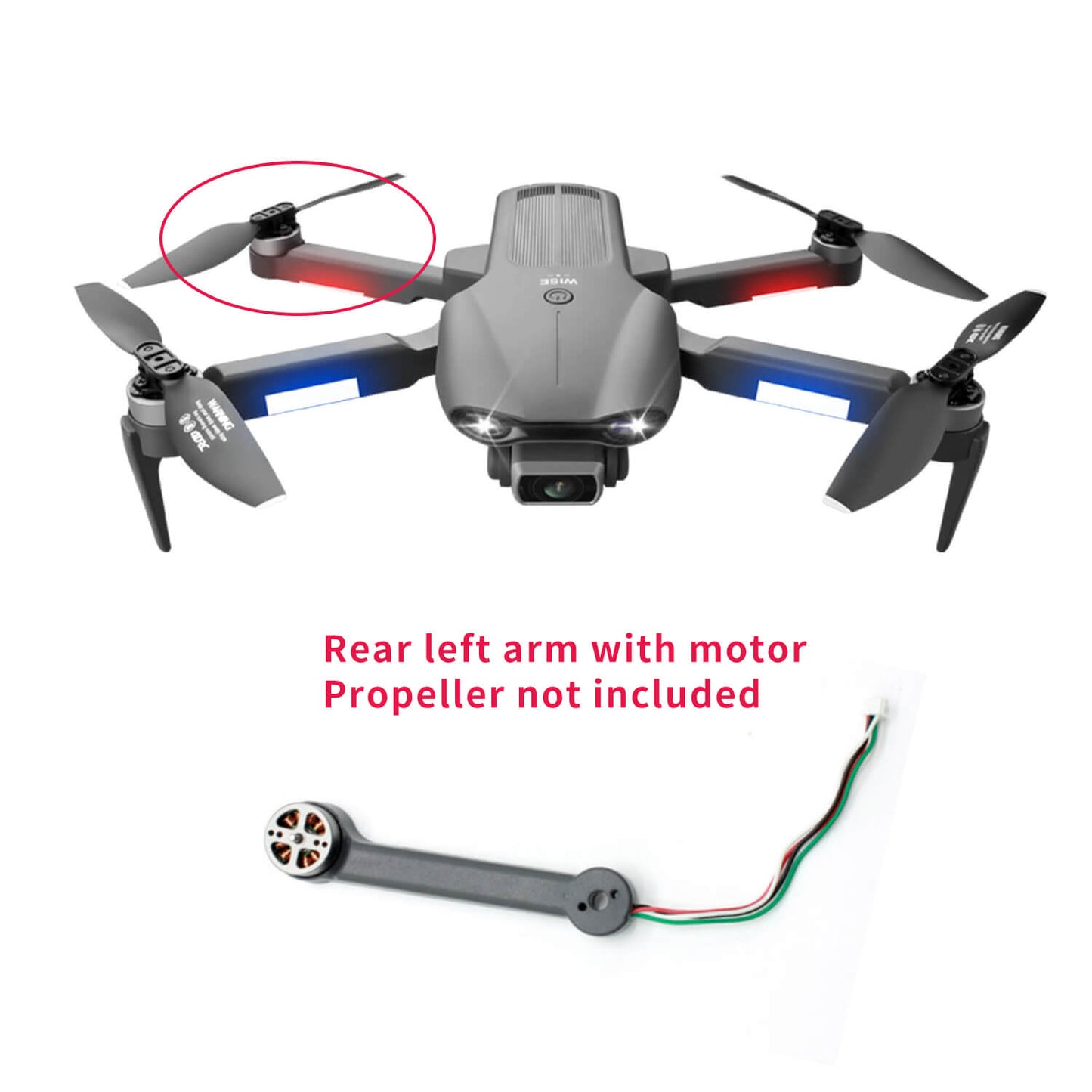 4D-F9 GPS Drone Arm with Motor accessories