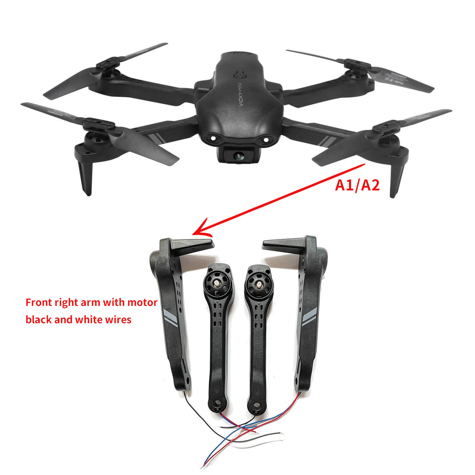 4D-V13 Drone Arm with Motor accessories – 4DRC