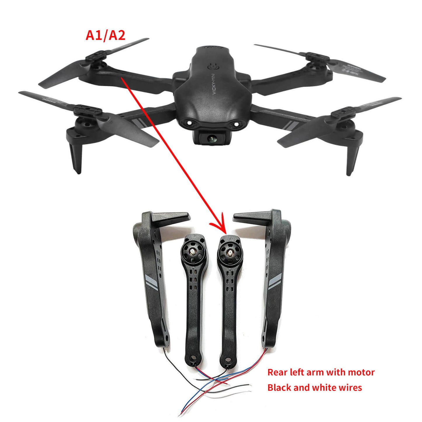 4D-V13 Drone Arm with Motor accessories