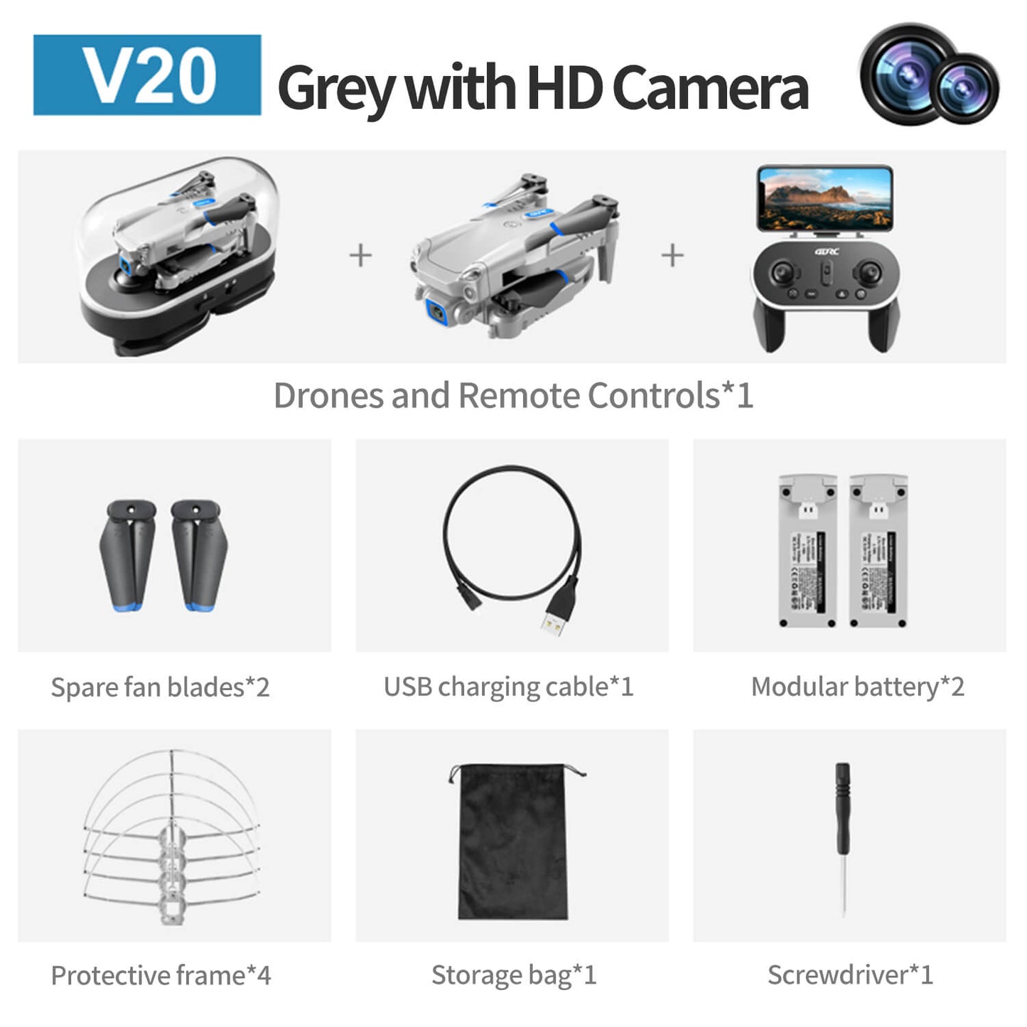 4D-V20 Mini Drone WIFI FPV Camera