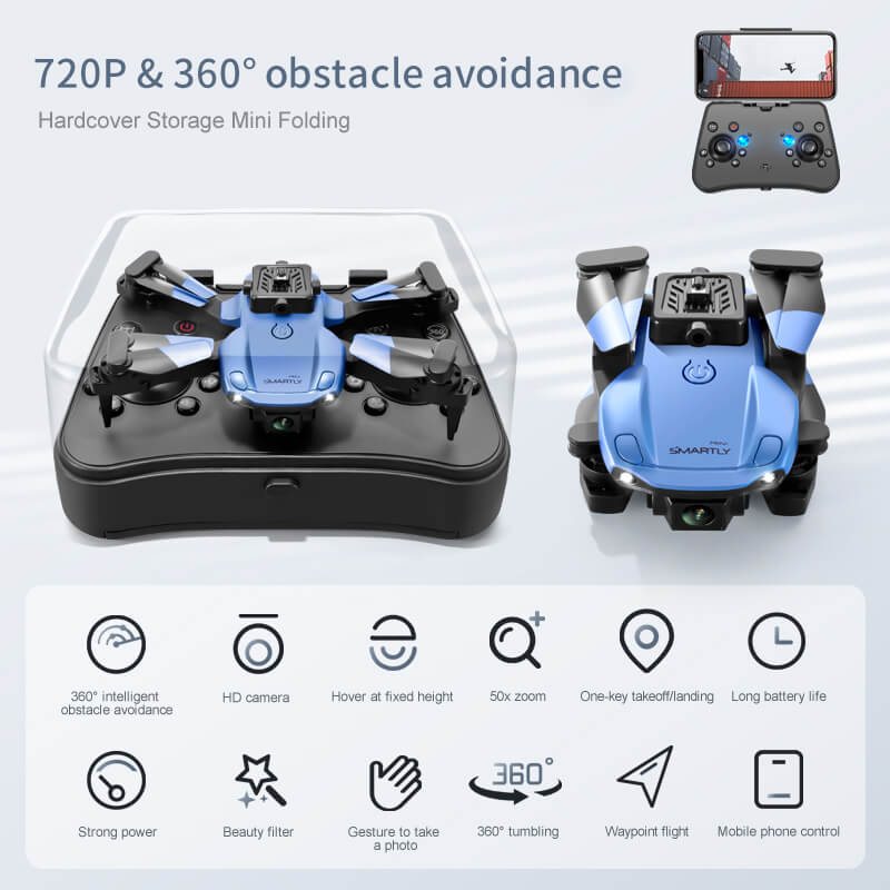 4D-V26 obstacle avoidance drone with HD camera, mini foldable