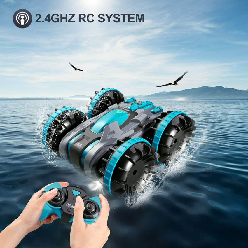 4D-C9 RC Car GHz Amphibious Car Boat Toys for 5-12 Year Old