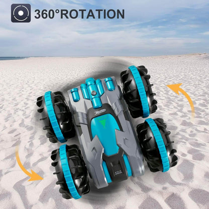 4D-C9 RC Car 2.4 GHz Amphibious Car Boat Toys for 5-12 Year Old Boys Gifts