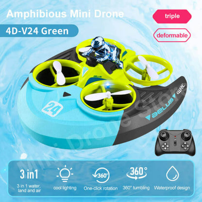 4D-V24 Drone RC Car RC Boat 3 in 1 Toy